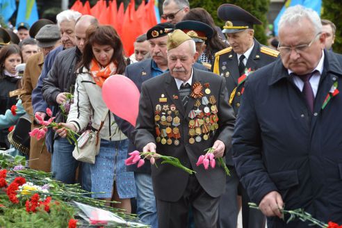 Фотофакт. В Гомеле широко отметили День Победы