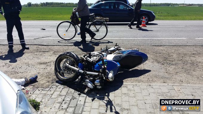 В Речице 31-летний мужчина на мотоцикле разбился насмерть