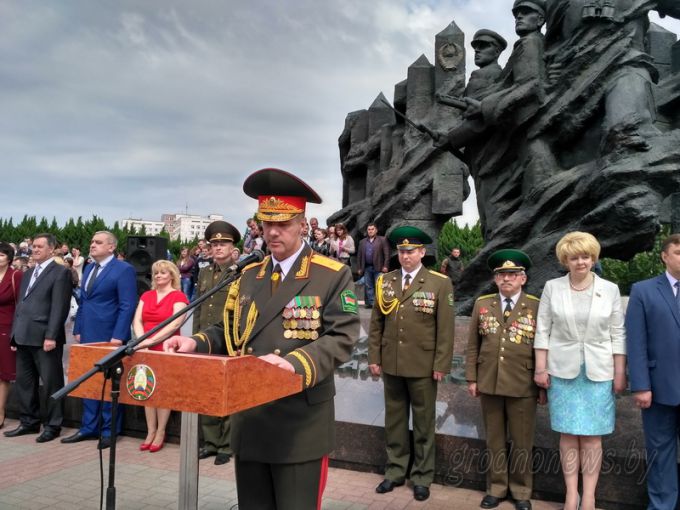 Военную присягу приняли новобранцы частей Гродненского гарнизона и Гродненской пограничной группы