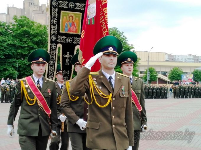 Военную присягу приняли новобранцы частей Гродненского гарнизона и Гродненской пограничной группы