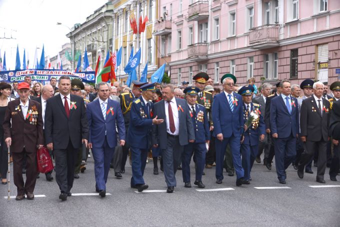 Беларуси посвящается. Праздничное шествие ко Дню Независимости в Гомеле