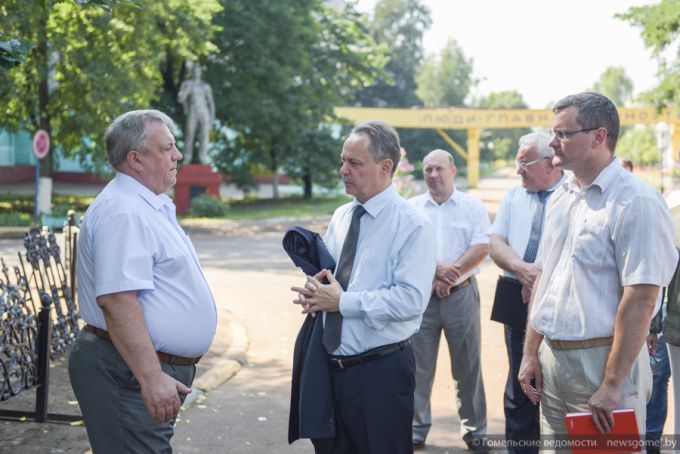 Председатель Гомельского горисполкома Пётр Кириченко провёл встречу на заводе "Центролит"