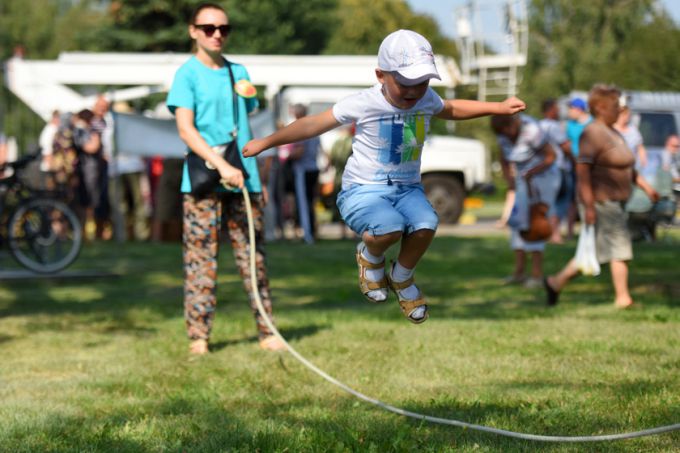 В Советском районе Яблочный Спас отметили под открытым небом