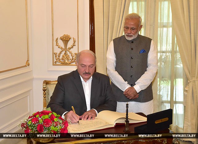 Ряд двусторонних договоренностей достигнут в ходе официального визита Александра Лукашенко в Индию