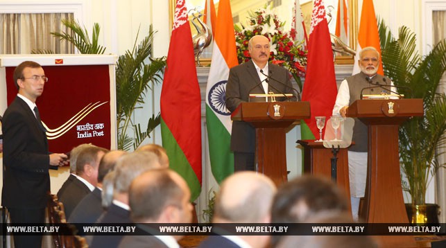 Ряд двусторонних договоренностей достигнут в ходе официального визита Александра Лукашенко в Индию