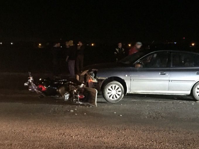 Фотофакт. Несколько легковушек и мотоцикл попали в ДТП в Речице