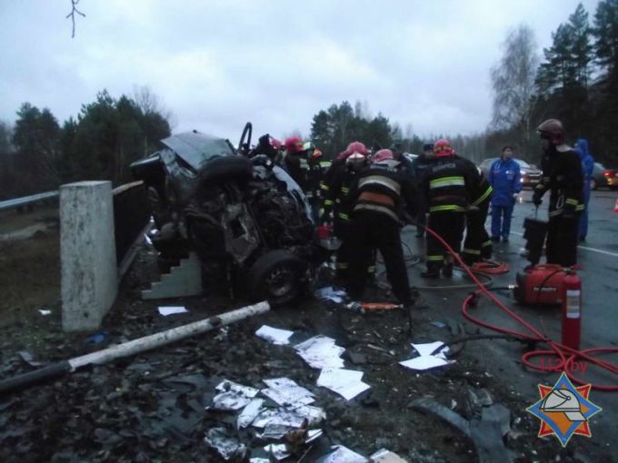 ДТП в Мозырском районе с двумя погибшими: БМВ выехал на встречную в зоне действия знака «Обгон запрещен»